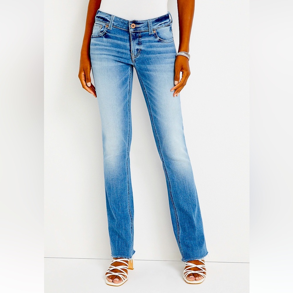 Maurice’s edgely™ Slim Boot Mid Rise Frayed Hem Jean